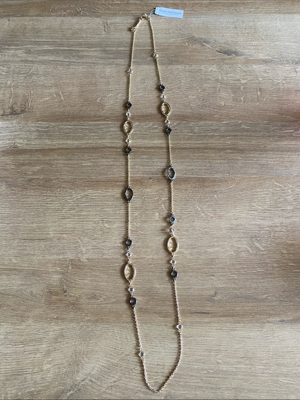 Jenny Packham mixed metals long necklace